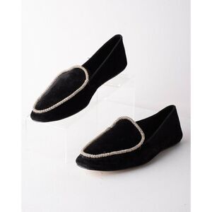 Zara Home Christmas Womens Jeweled Slippers Loafer